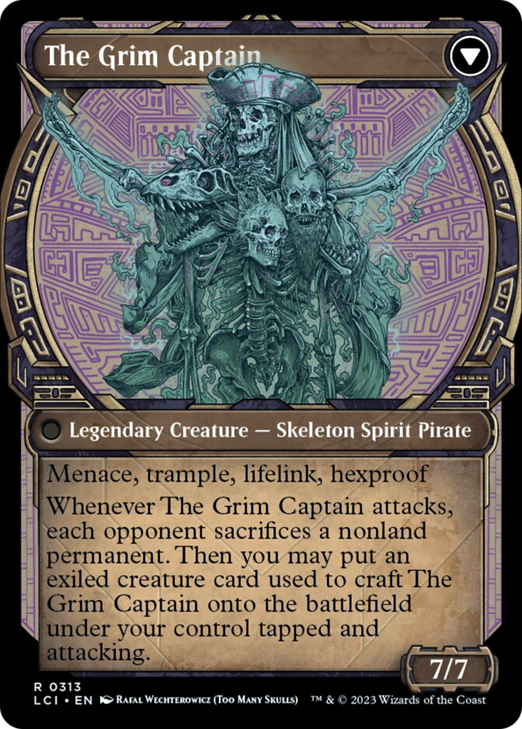 Throne of the Grim Captain // The Grim Captain Card Image