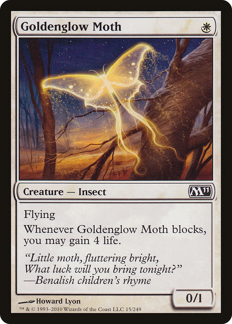 Goldenglow Moth Card Image