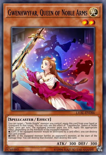 Gwenhwyfar, Queen of Noble Arms Card Image