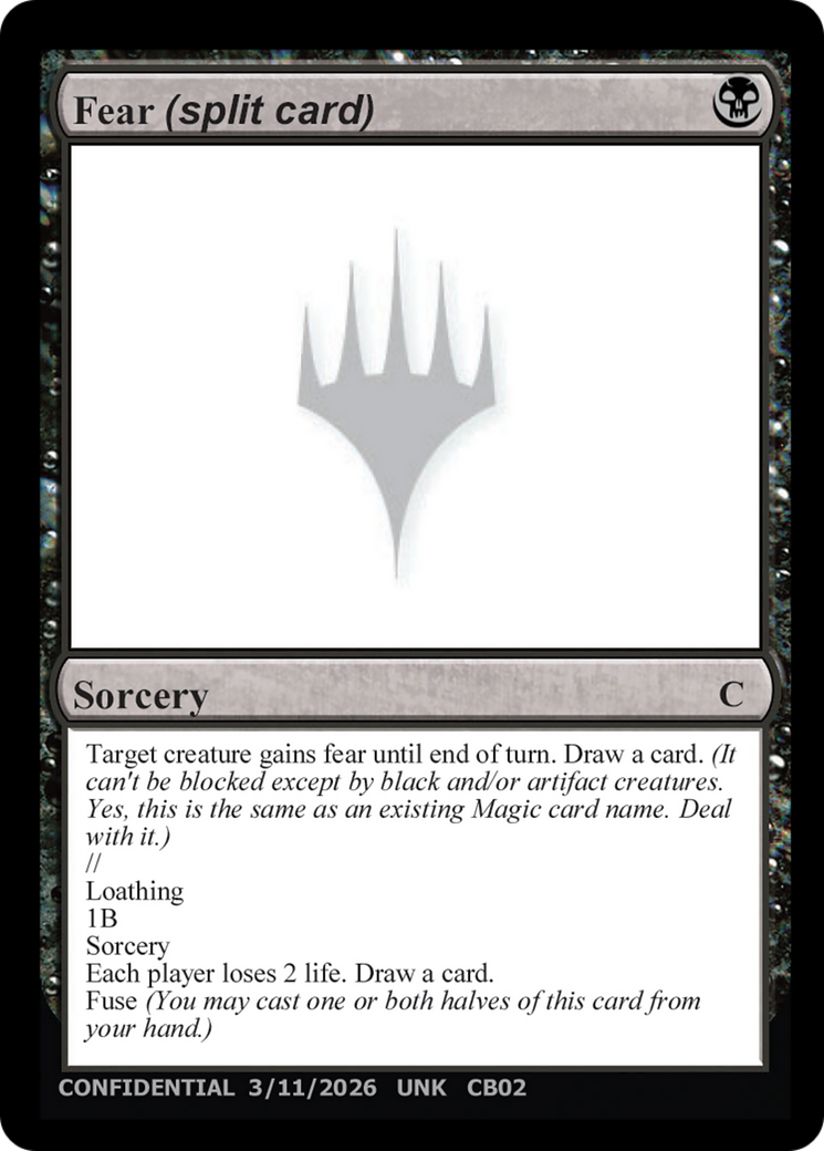 Loathing Magic: The Gathering card