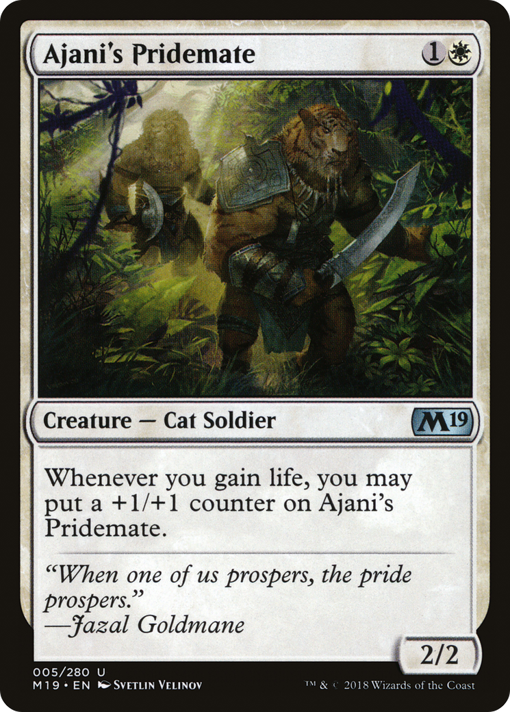 Ajani's Pridemate Card Image
