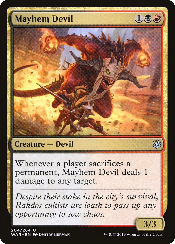 Mayhem Devil Card Image