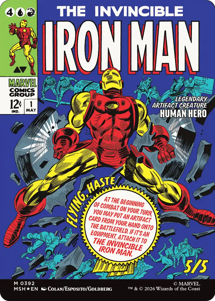 The Invincible Iron Man Magic: The Gathering card