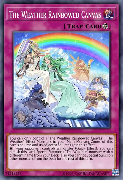 The Weather Rainbowed Canvas Card Image