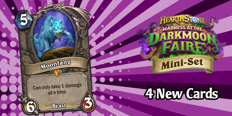 4 More Darkmoon Faire Mini Set Card Reveals - Moonfang Legendary & 3 Corrupt Cards