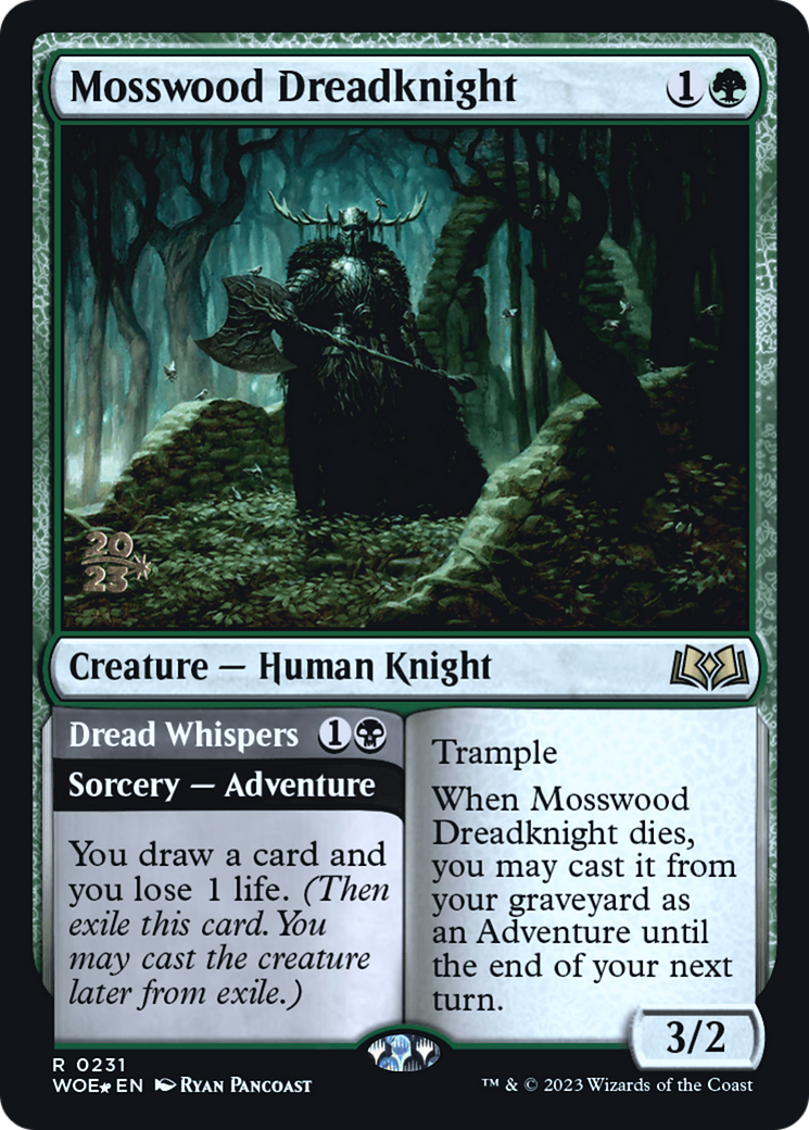 Mosswood Dreadknight // Dread Whispers Card Image