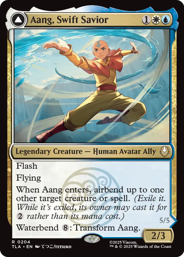 Aang, Swift Savior // Aang and La, Ocean's Fury