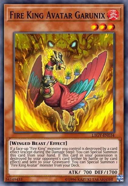 Fire King Avatar Garunix Card Image