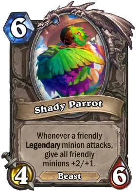 Shady Parrot Card Image