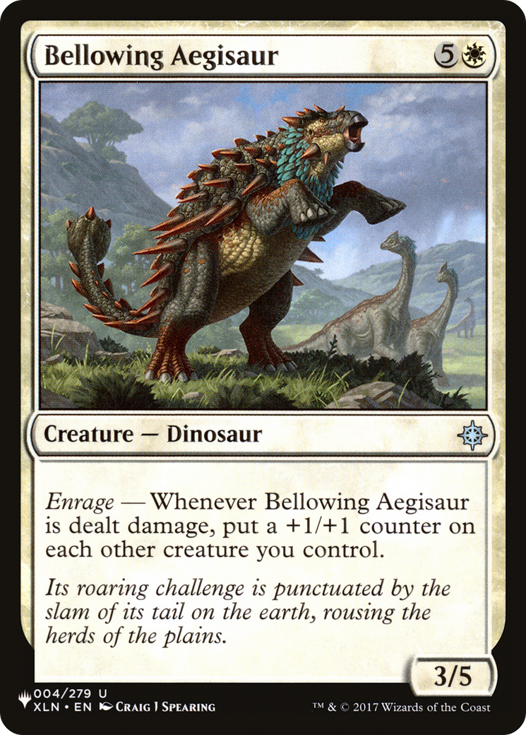Bellowing Aegisaur Card Image