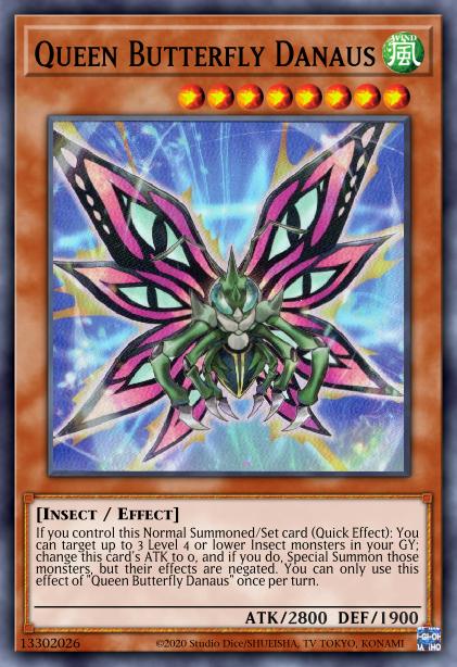 Queen Butterfly Danaus Card Image