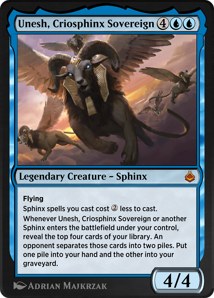 Unesh, Criosphinx Sovereign Card Image