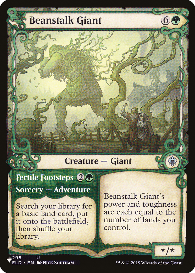 Beanstalk Giant // Fertile Footsteps Card Image