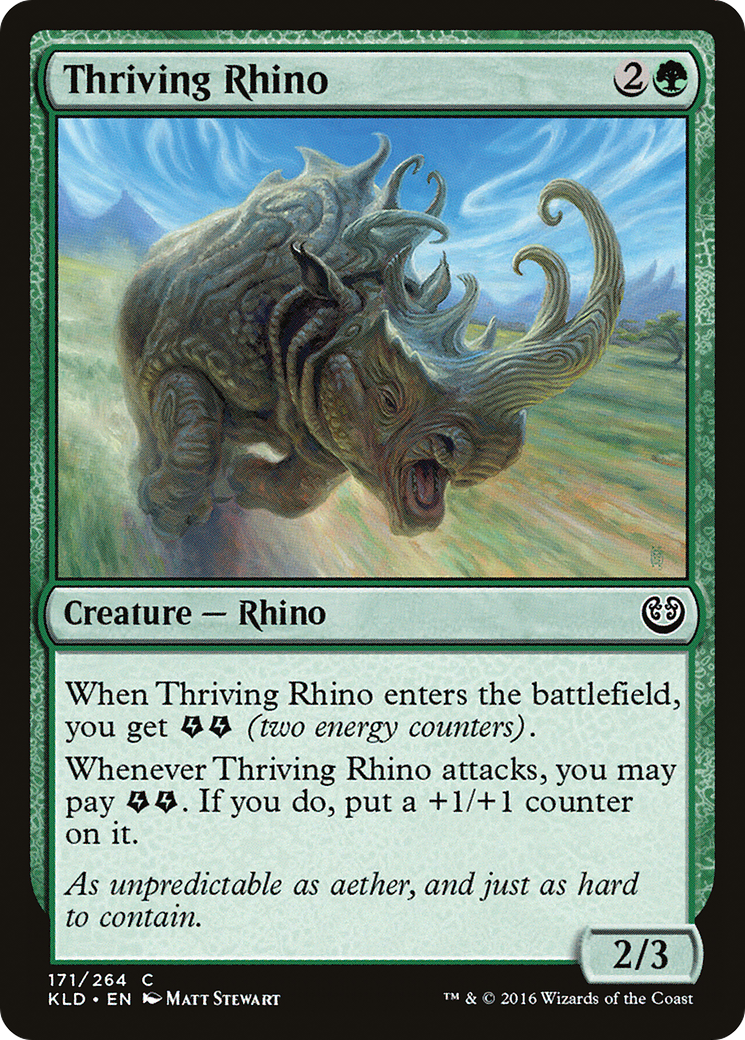 Thriving Rhino Card Image