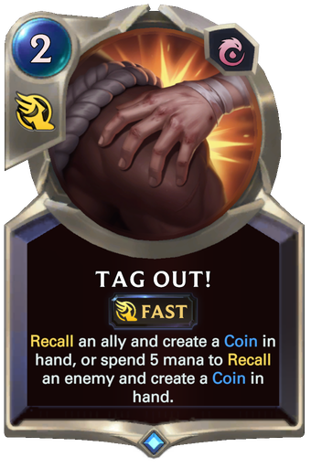 Tag Out! Card Image