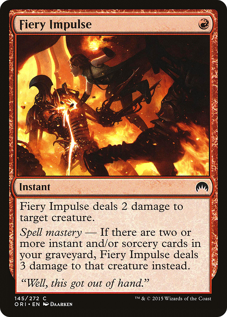 Fiery Impulse Card Image