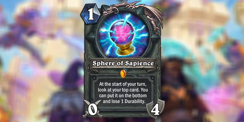 We're Getting a Collectible Neutral Weapon - Sphere of Sapience!  Scholomance Academy is Crazy