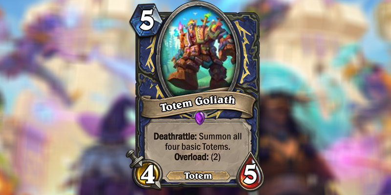 Totem Goliath is a New Shaman Card Revealed for Hearthstone's Scholomance Academy Expansion