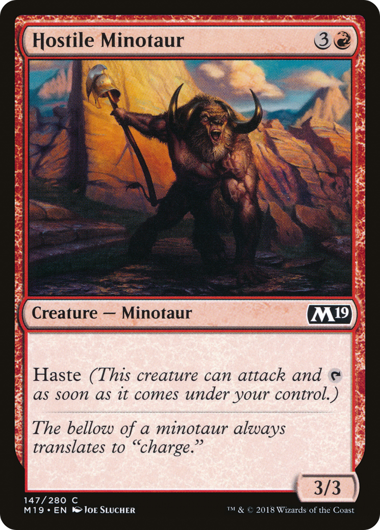 Hostile Minotaur Card Image