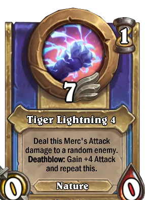 Tiger Lightning 4 Card Image