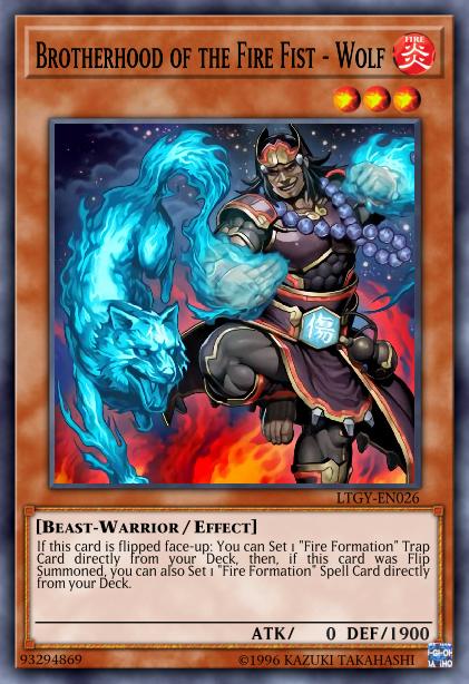 Brotherhood of the Fire Fist - Wolf Card Image