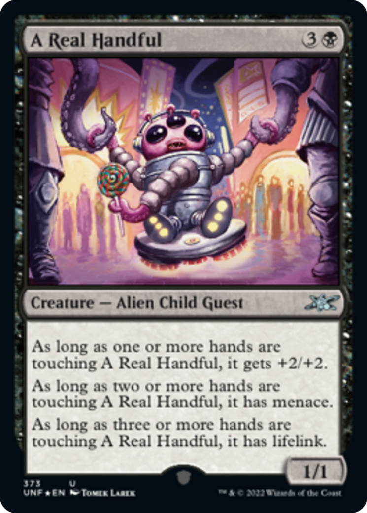 A Real Handful Card Image