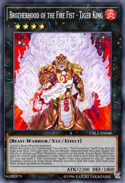 Brotherhood of the Fire Fist - Tiger King Card Image