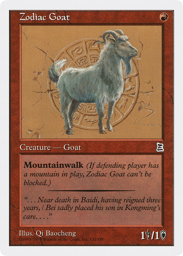 Zodiac Goat Card Image