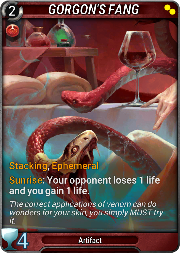 Gorgon's Fang Card Image
