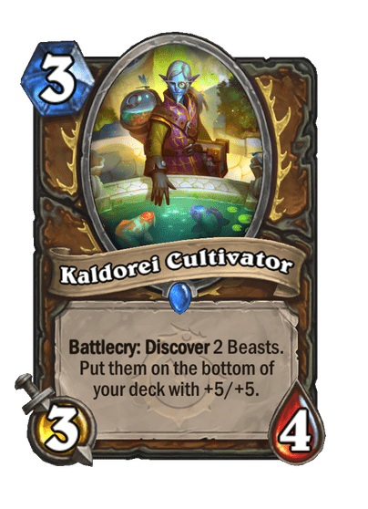 New Druid Minion - Kaldorei Cultivator