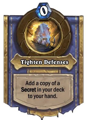 Tighten Defenses Card Image