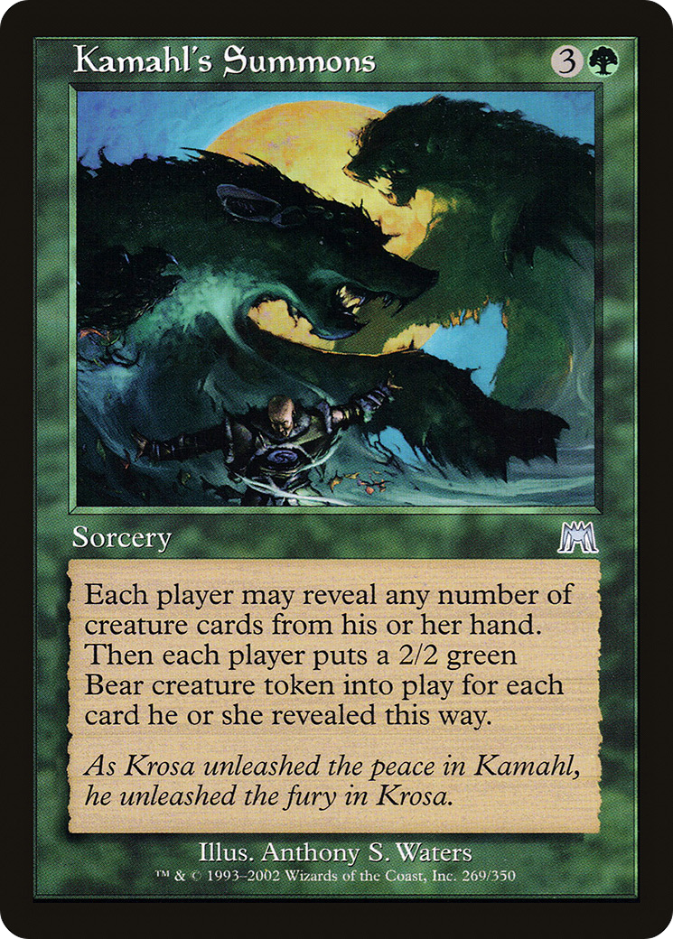 Kamahl's Summons Card Image