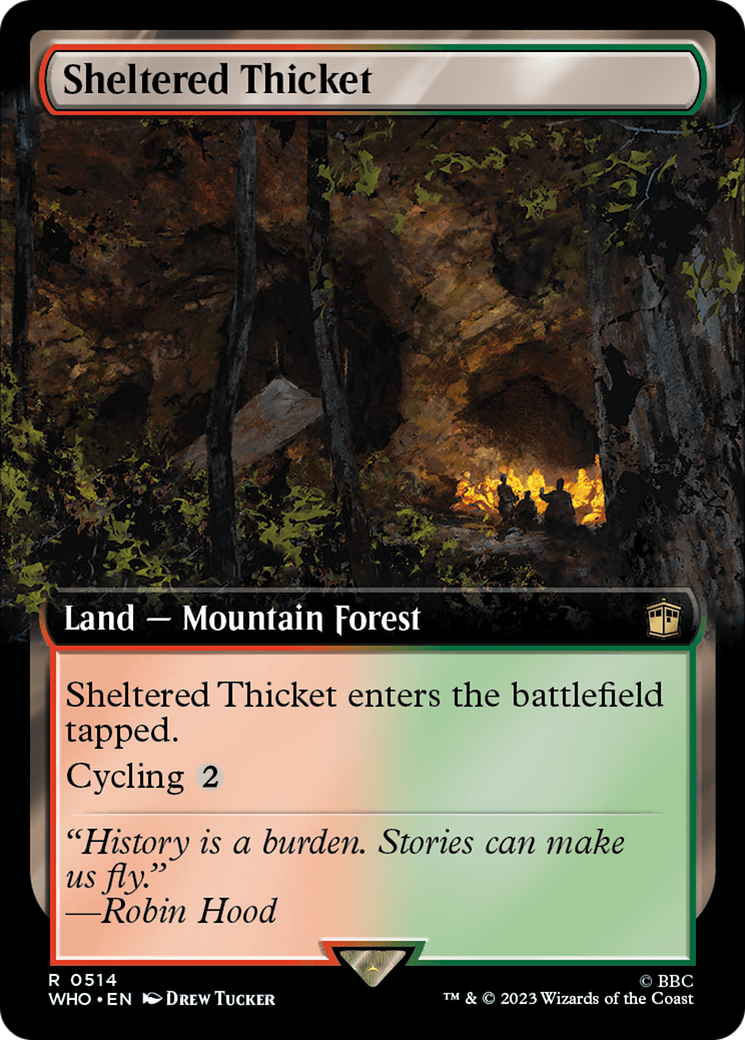 Sheltered Thicket Card Image