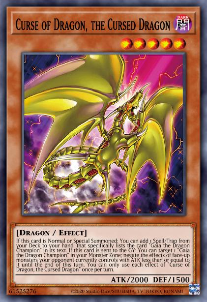 Curse of Dragon, the Cursed Dragon Card Image