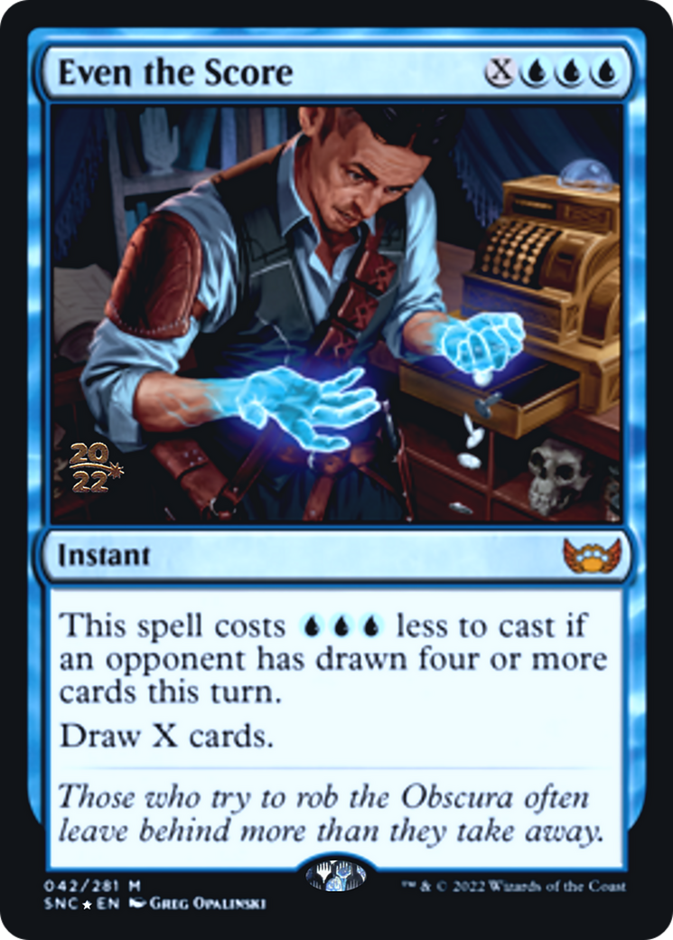 Even the Score Card Image