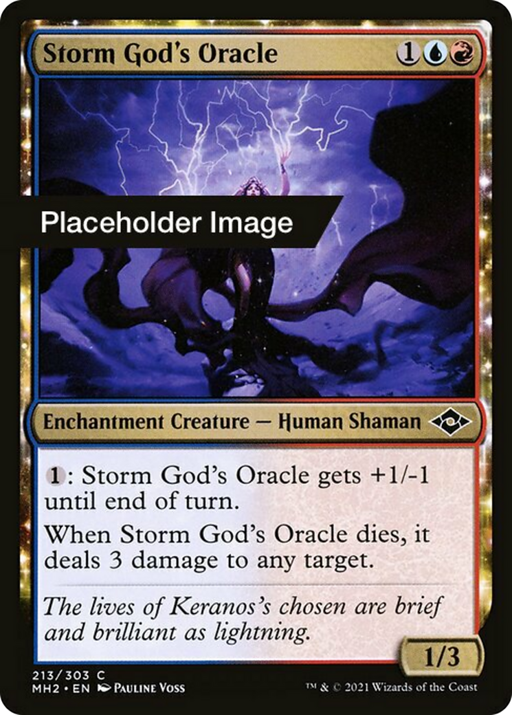 Storm God's Oracle Card Image