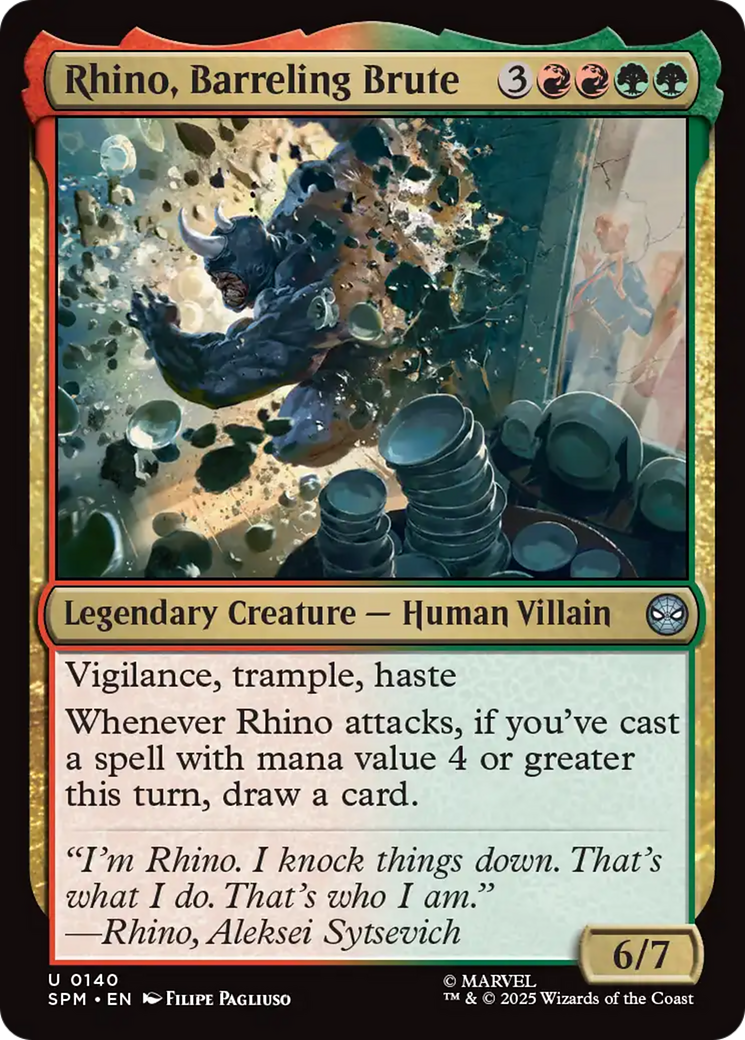Rhino, Barreling Brute Card Image