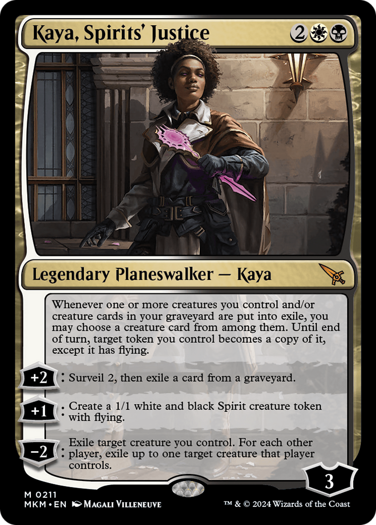 Kaya, Spirits' Justice Card Image