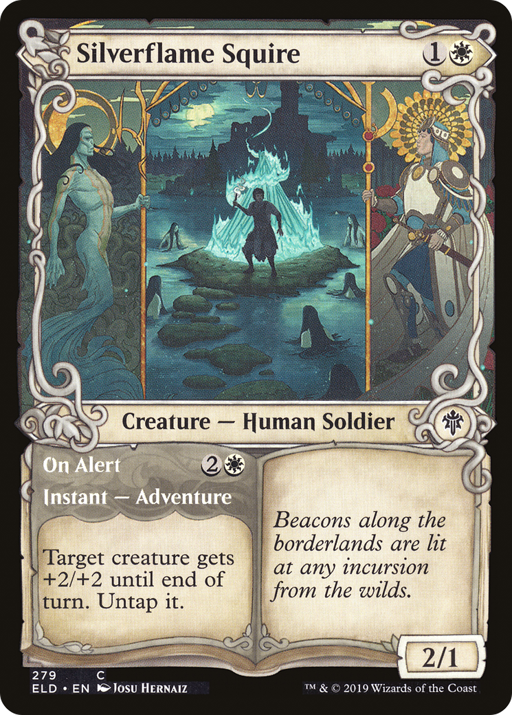 Silverflame Squire // On Alert Card Image