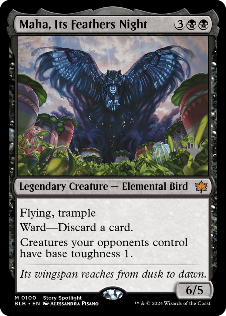 Maha, Its Feathers Night Card Image