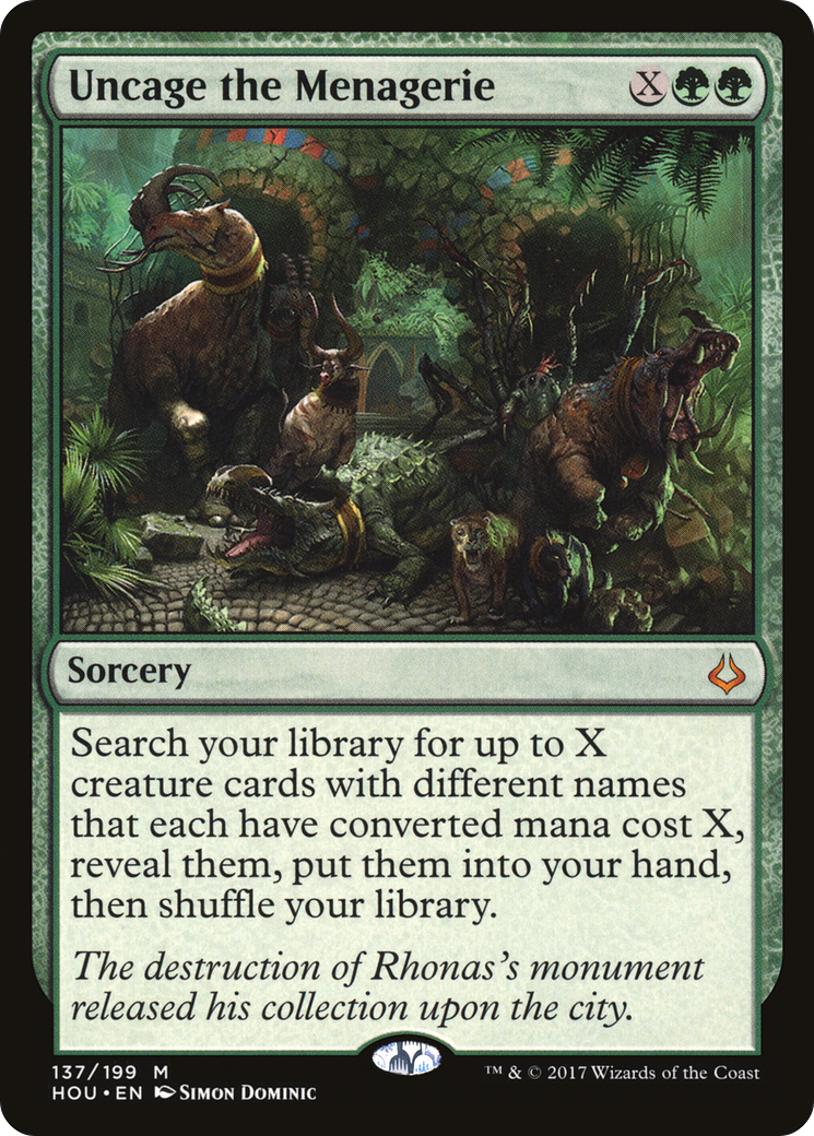 Uncage the Menagerie Card Image
