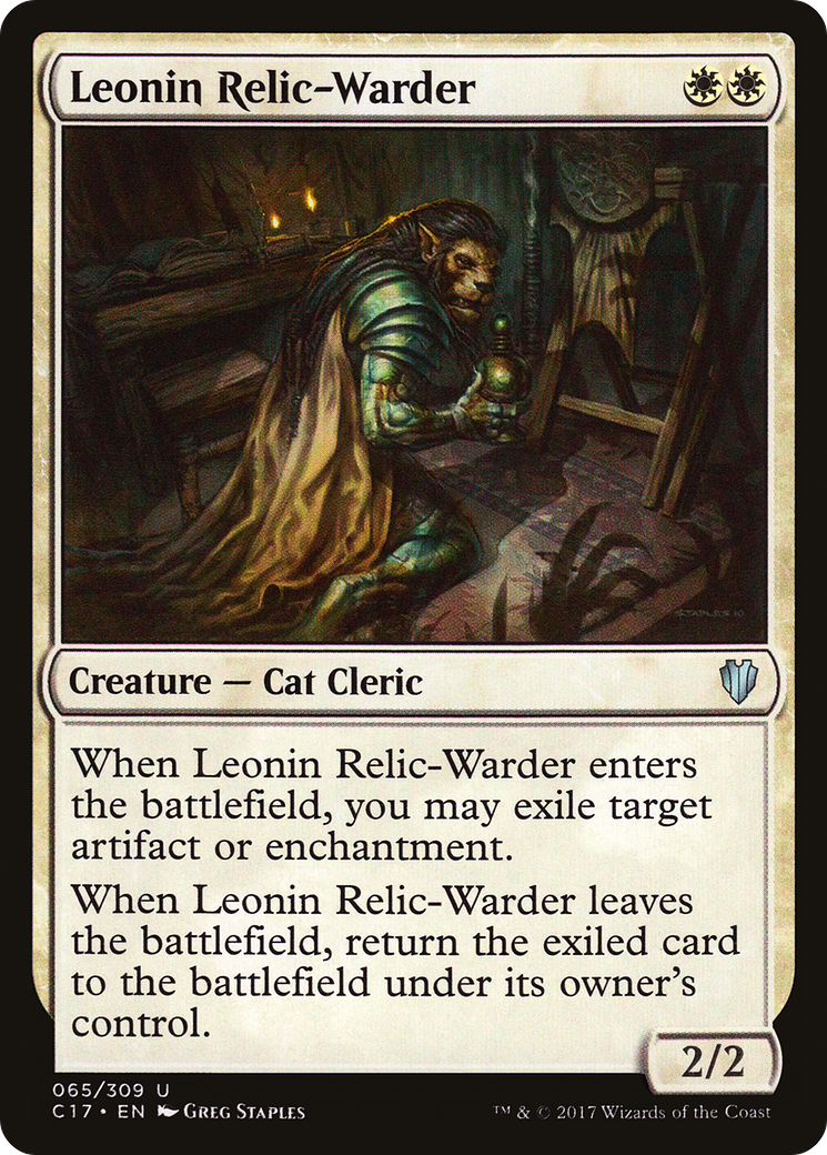 Leonin Relic-Warder Card Image