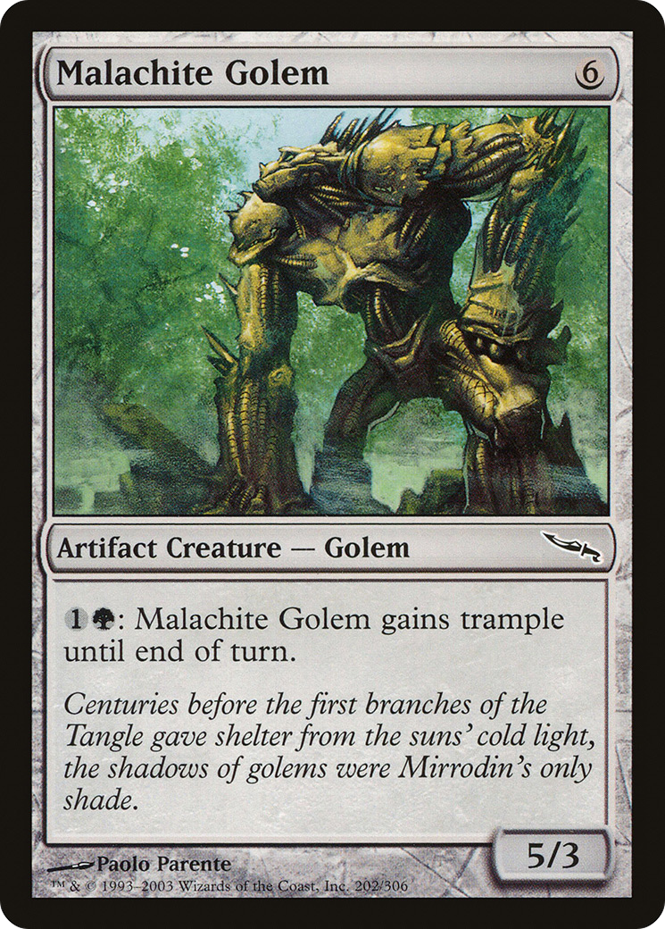 Malachite Golem Card Image