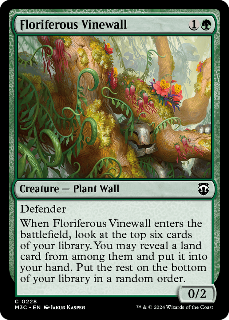 Floriferous Vinewall Card Image