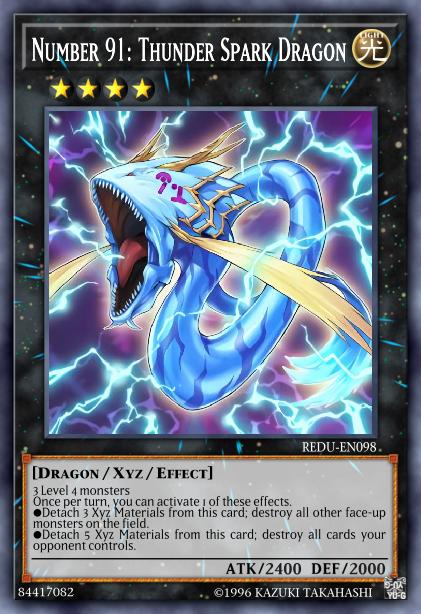 Number 91: Thunder Spark Dragon Card Image
