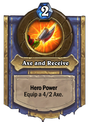 Axe and Receive Card Image