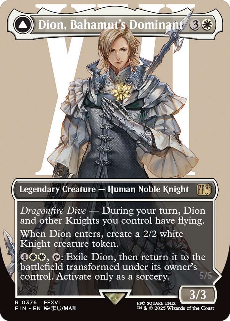 Dion, Bahamut's Dominant // Bahamut, Warden of Light Card Image