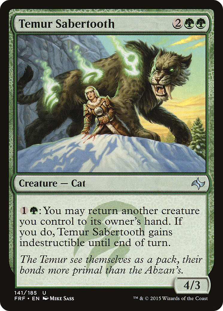 Temur Sabertooth Card Image