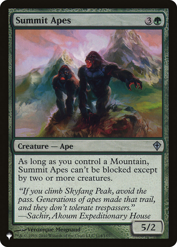 Summit Apes Card Image