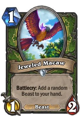 Jeweled Macaw Card Image